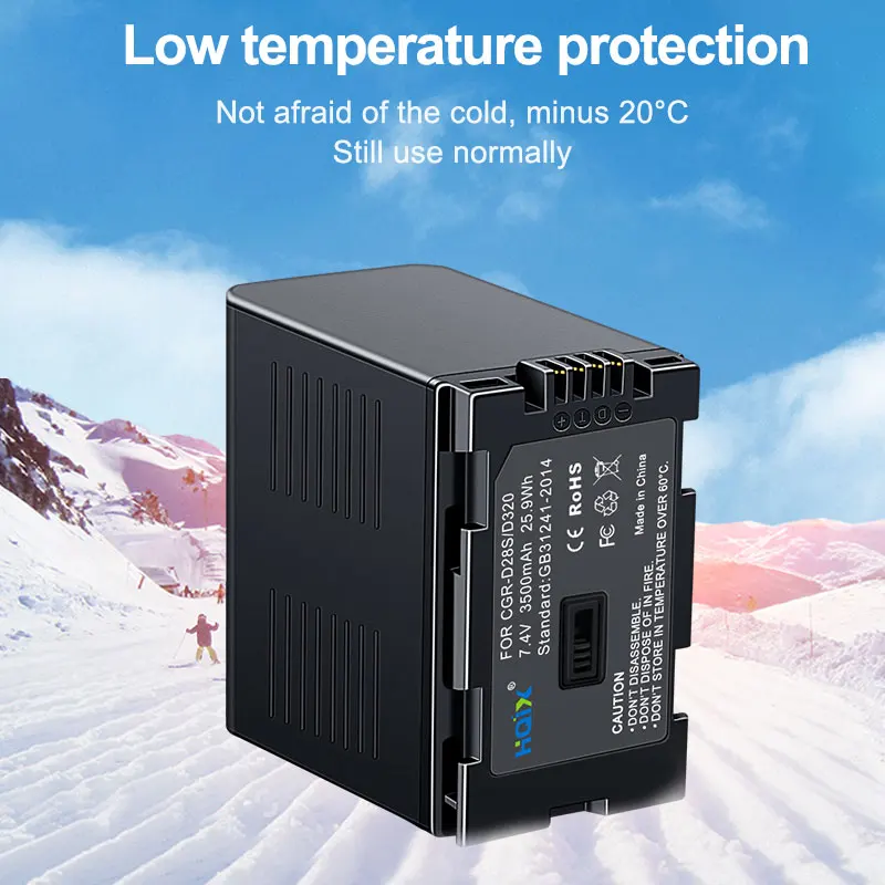 HQIX для Panasonic NV-DS68 DS7 DS77 DS8 DS88 DS99 DS150 DS200 D401 M20 EX1 EX3 EX21 RX66 GX7 Зарядное устройство камеры