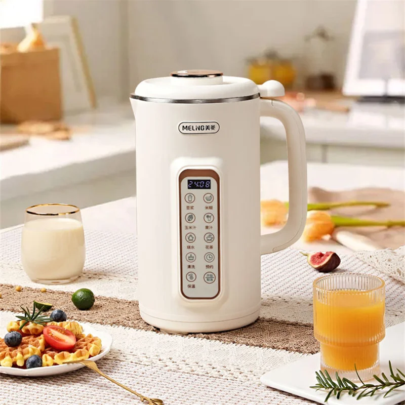 1L Soybean Milk Machine Wall Breaking Machine Large Capacity Fresh Juice Blender Soy Milk Maker Automatic Cooking Machine 220V