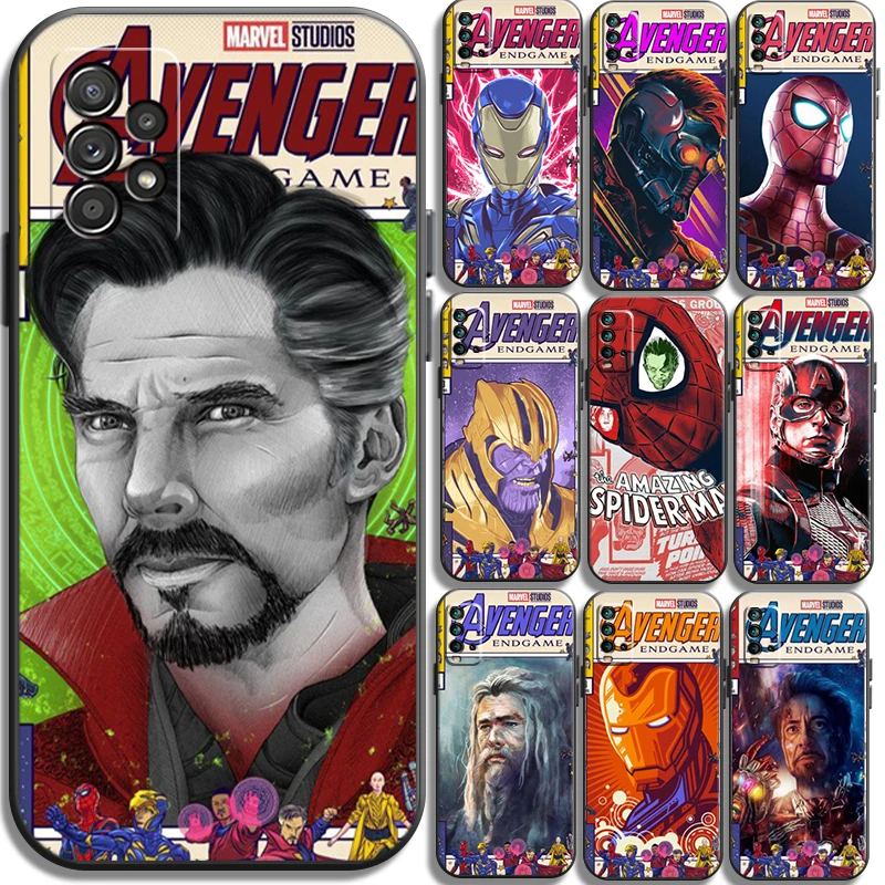 

Avengers Marvely Phone Cases For Xiaomi Redmi Note 10 10S 10 Pro POCO F3 GT X3 GT M3 Pro X3 NFC Coque Carcasa Soft TPU Funda