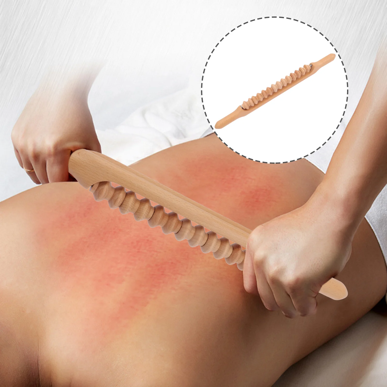 

Wooden Scraping Roller Stick Body Rod for Back Neck Legs Belly