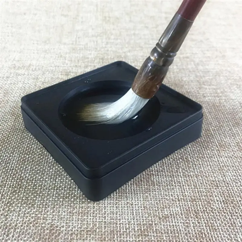 

10pcs 3 Inch Chinese Inkstone with Lid Painting Accessories Students Inkslab