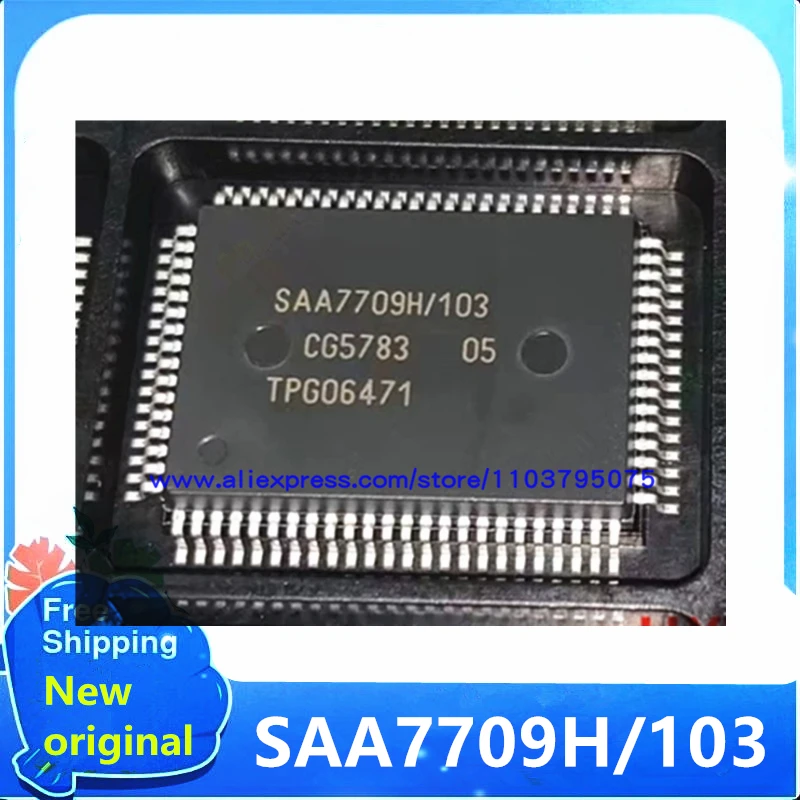 

2 шт./лот, 100% новый оригинальный SAA7709H SAA7709H/103 SAA7709 SAA7709H/N103 QFP80, точечные продажи