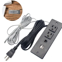 hot selling 3 usb 2 outlet power strip in table desk surface
