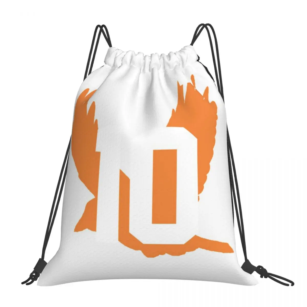 

Haikyuu Джерси Hinata номер 10 Сумки на шнурке Рюкзаки Сумка для обуви школьная маленькая ткань сумка