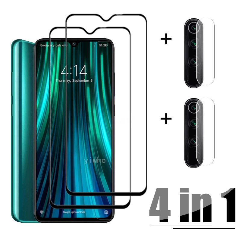 

4in1 On Redmi 8A Protective Glass For Xiaomi Redmi Note 8 Pro Screen Protector Xiomi Note8 T Clear Camera Len Film Redmy 8t Glas