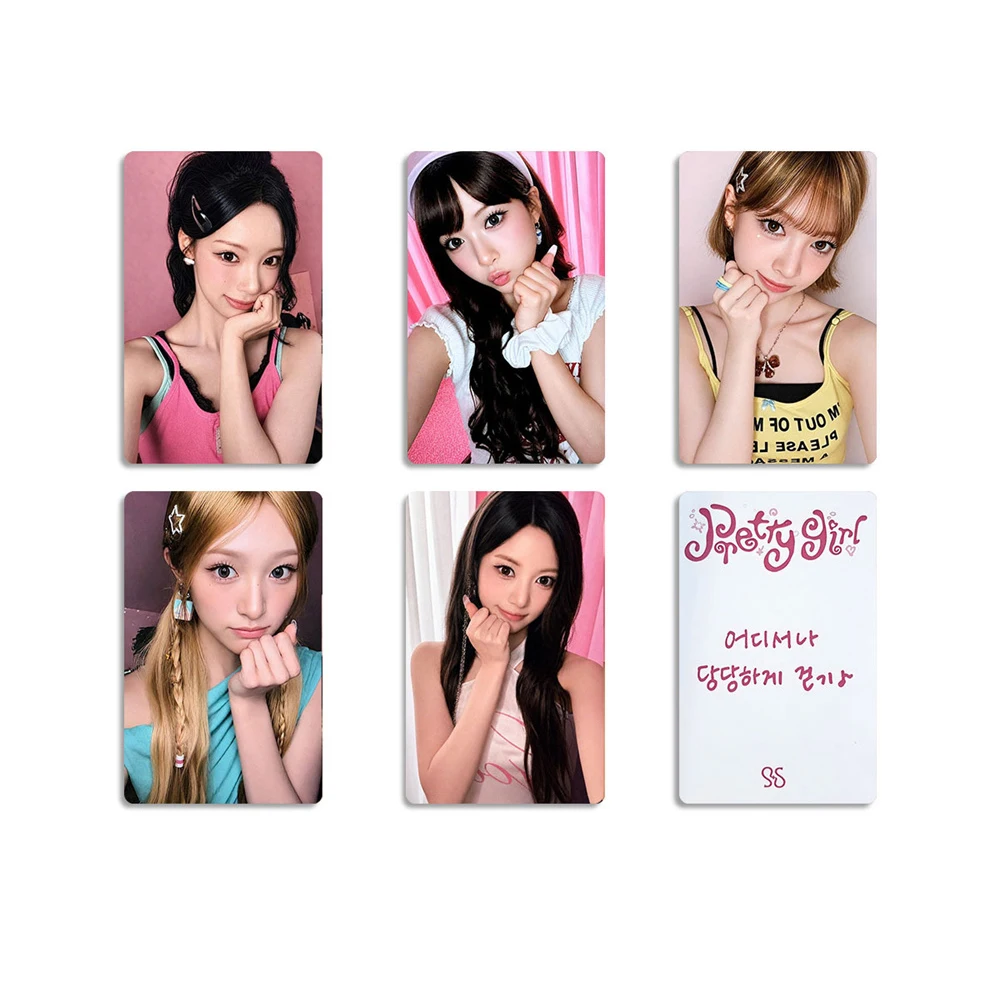 Фото Новинка: Глянцевые фотокарточки RESCENE Pretty Girl Album с Минами Мэй Вони в корейском стиле, модные ломо-карточки, коллекционные открытки для фанатов №4