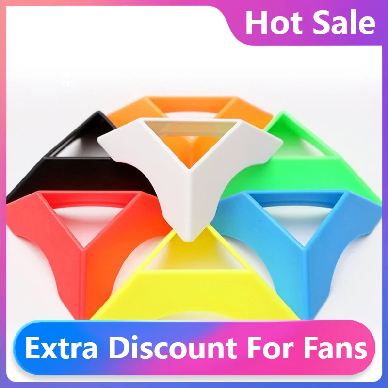 

Модный новый цвет 2x2 3x3 4x 4 кубическая подставка высококачественный скоростной волшебный куб пластиковый куб базовый держатель обучающие иг...