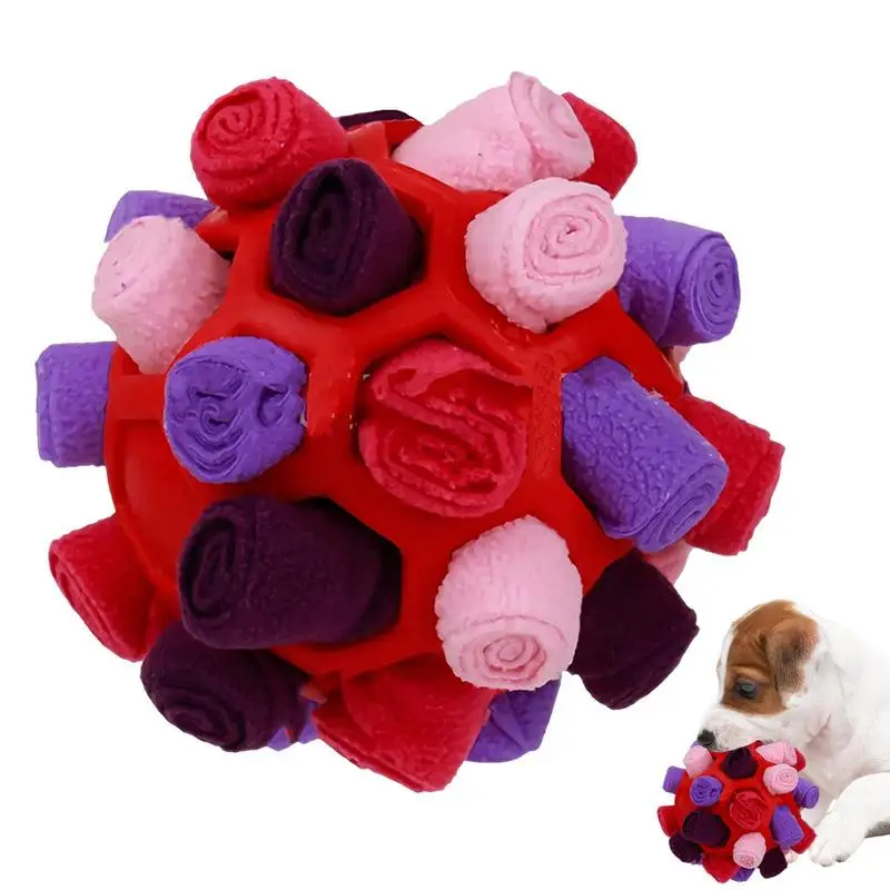 

Dog Sniffing Ball Puzzle Interactive Toy Portable Pet Snuffle Ball Encourage Training Pet Slow Feeder Food Dispensing Toy