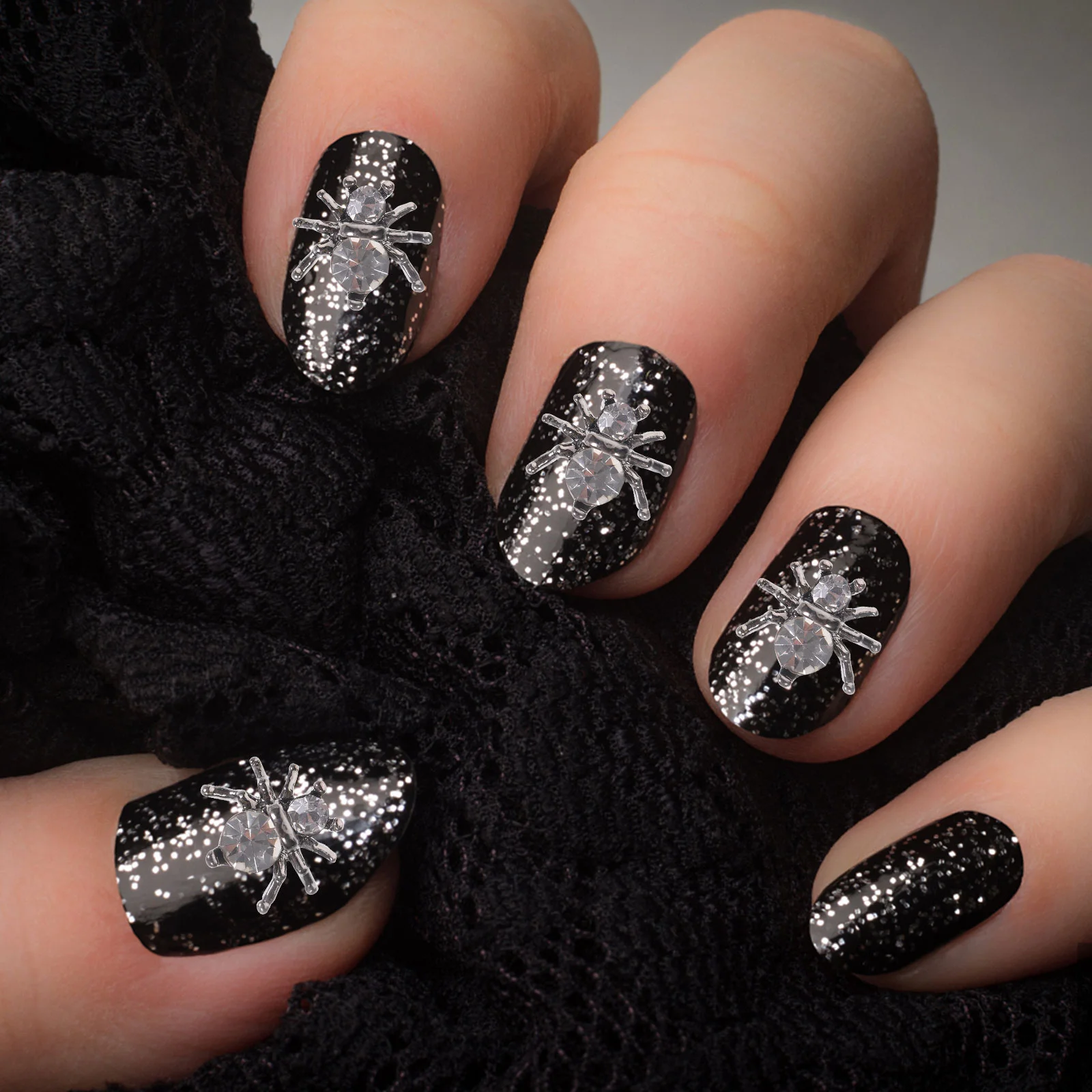 

Nailspider Charms Stud Rhinestone Decor 3D Manicureart Crystalskull Jewelry Rhinestones Charm Flatbackstuds Nails Embellishments