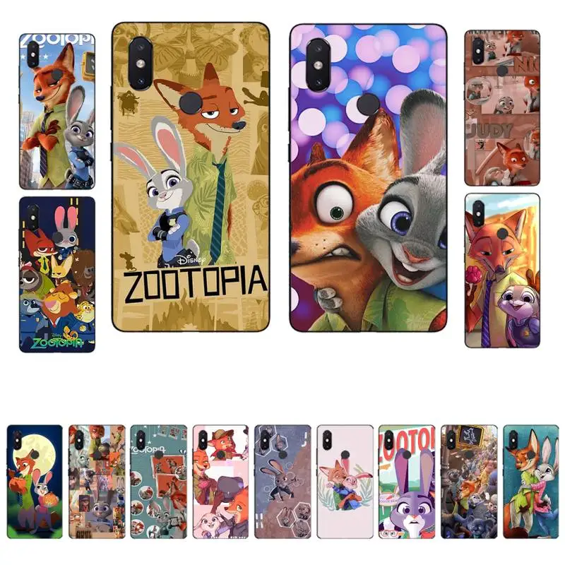 

Disney Zootopia Phone Case for Xiaomi mi 8 9 10 lite pro 9SE 5 6 X max 2 3 mix2s F1