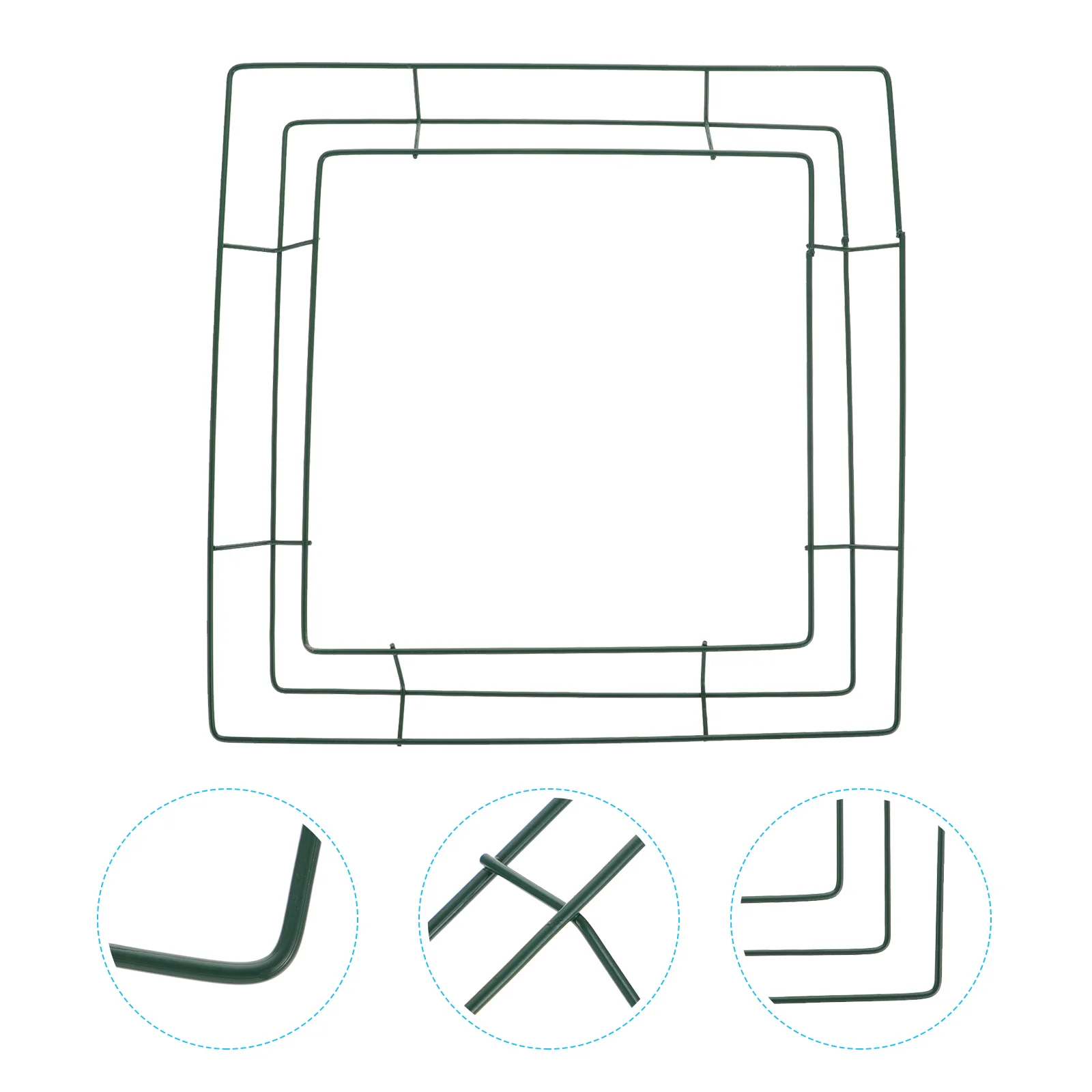 

2pcs Creative Wreath Frame Iron DIY Wreath Ring Festival Home Decor Craft Favors for wedding