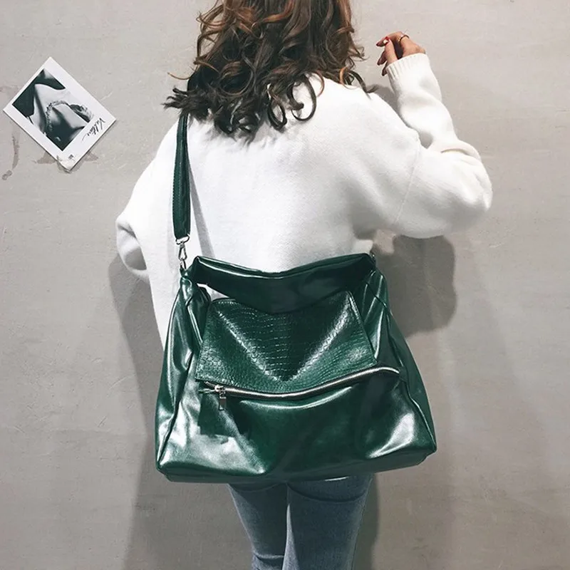 

Large Capacity Soft PU Leather Shoulder Crossbody Bags For Women New Luxury Handbags Women Vintage Designer Messenger Bag