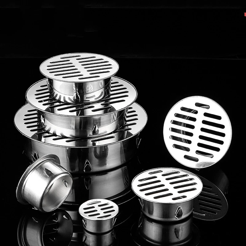 

Cap Steel Anti-blocking Rain Drain Floor Filter Stopper Pipe Stainless Strainer Outdoor Balcony Floor Round Accessories Drain