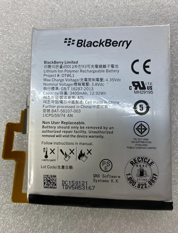 

For BlackBerry/BlackBerry Q30 Passport Otwl1 Bat-58107-003 Battery