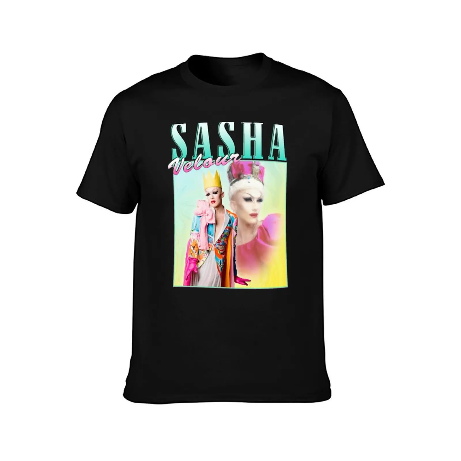 Фото Футболка Sasha Velour в винтажном ретро-стиле, устойчивая к поту, для тренировок №2