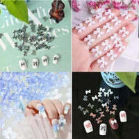 new bowknot manicure resin decoration pure whitetransparent light change resin butterfly manicure supplies manicure diy tools