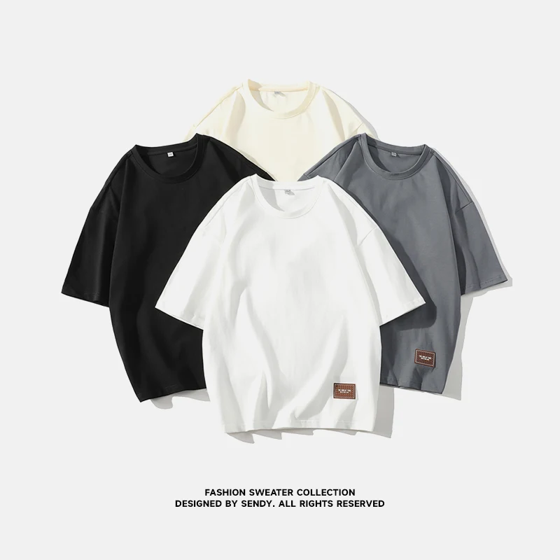 Новинка 2024 летняя мужская футболка трендовая свободная одежда модные мужские