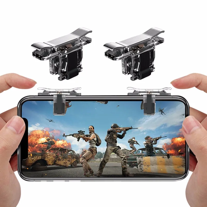 

T10S Mobile Game Controller for PUBG Gamepad Joystick L1R1 Trigger Shooting Metal Button for IOS Android Phone Gaming Accessorie