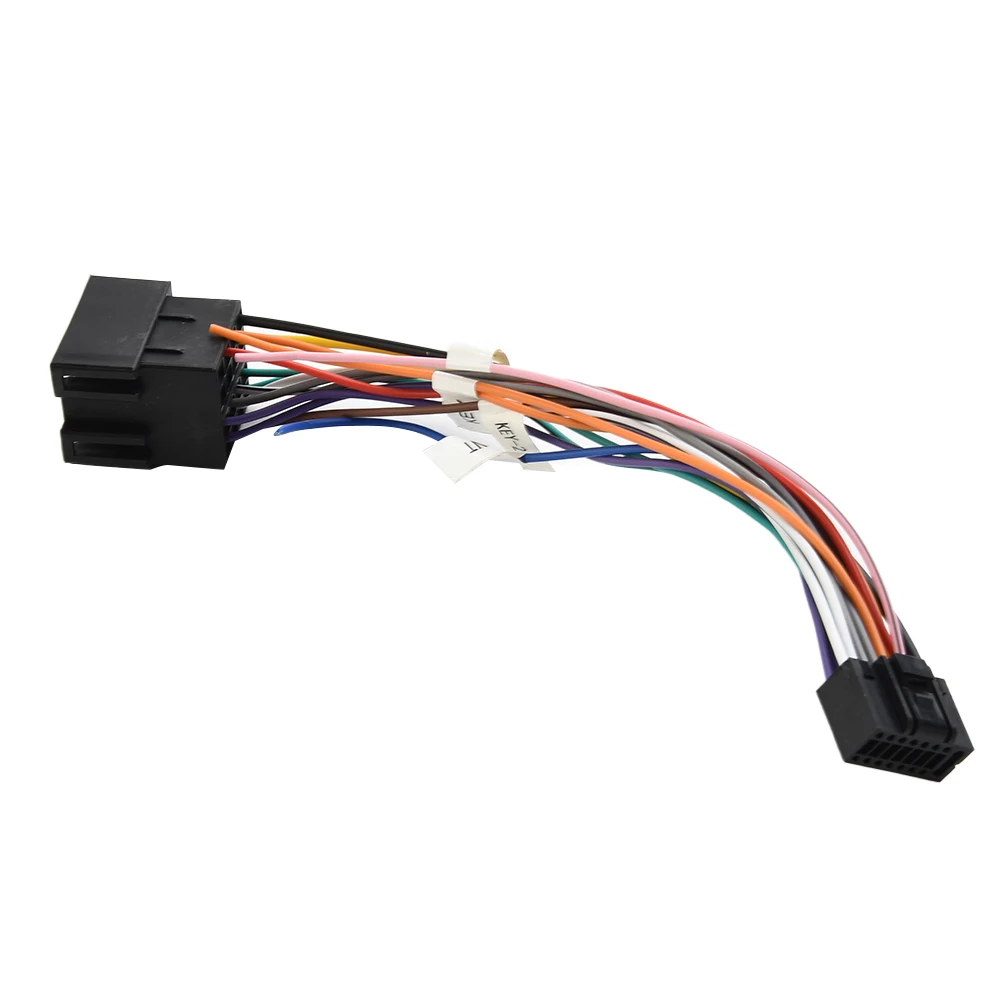 

Переходник для кабеля 16P на ISO, другие детали, штекер, соединитель, медный провод, штекер-гнездо для Автомобильного головного блока, высокое к...