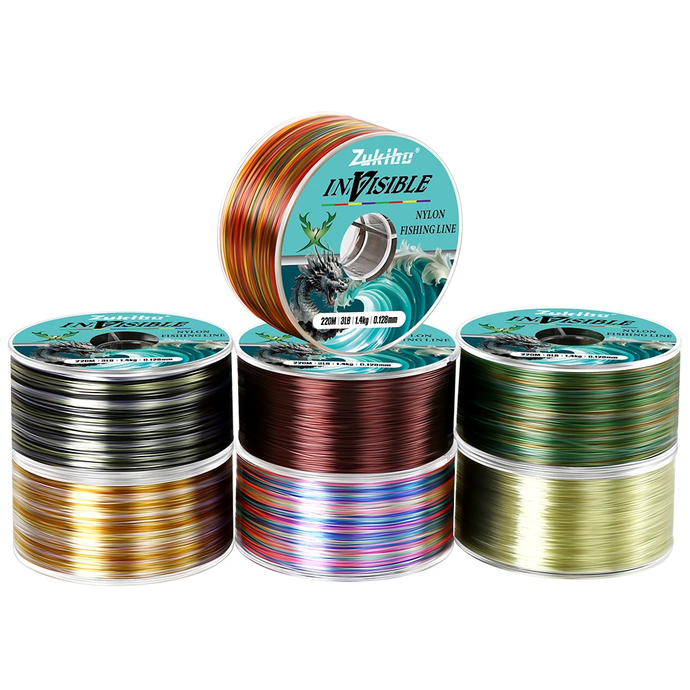 ZUKIBO JIAOLONG 220 м 350 нейлоновая леска премиум-класса прочная монофильная основная