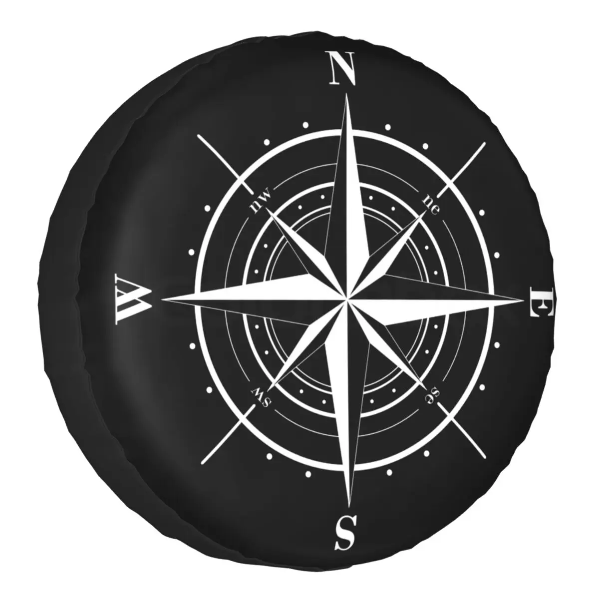 

Compass Cardinal Points Of Earth Tire Cover 4WD Trailer Nautical Spare Wheel Protector Universal Fit For Jeep Toyota Mitsubishi