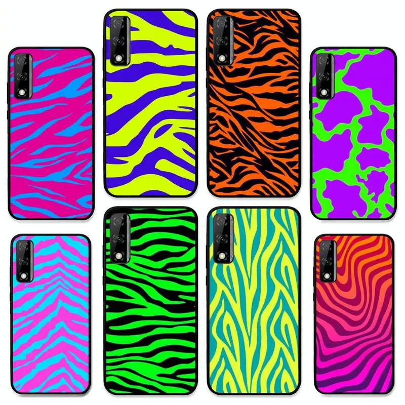 

Milk Cow Zebra Stripe Phone Case for Huawei Y 6 9 7 5 8s prime 2019 2018 enjoy 7 plus