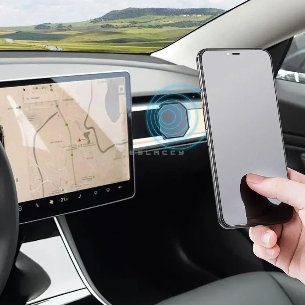 Автомобильный держатель для сотового телефона Tesla Model S X 3 Y регулируемый