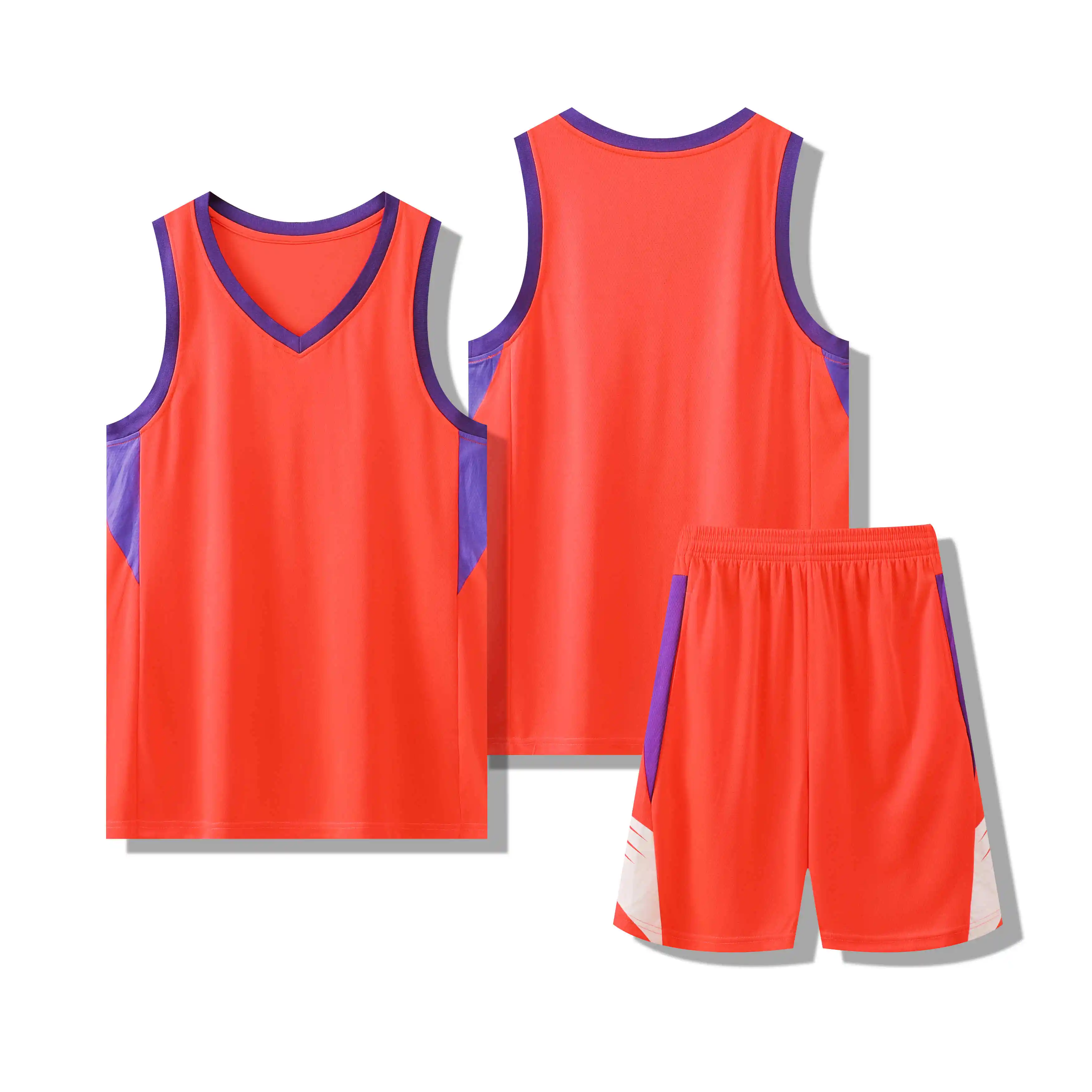 Мужской Комплект Баскетбольного Игрового Трикотажа 24/25 Из Полиэстера Без