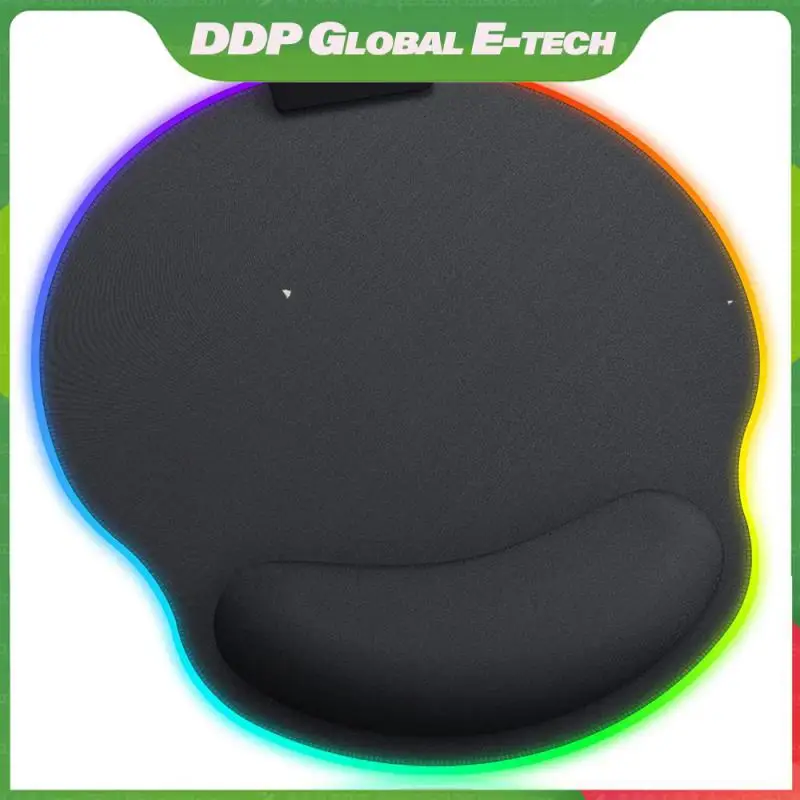 

Led Light With Wrist Protection Table Pads Mats Hand Rest Mouse Pad For Pc Laptop Rgb Wristband Mouse Pad With Backlit Mause Pad