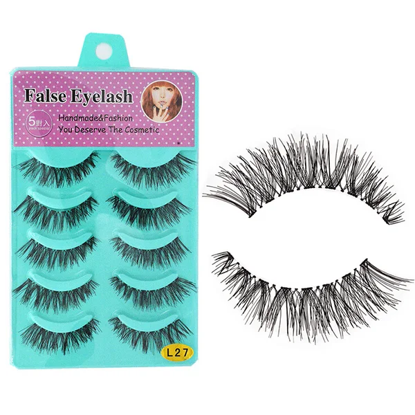 

5 Pairs of False Eyelashes Makeup Eye lashes