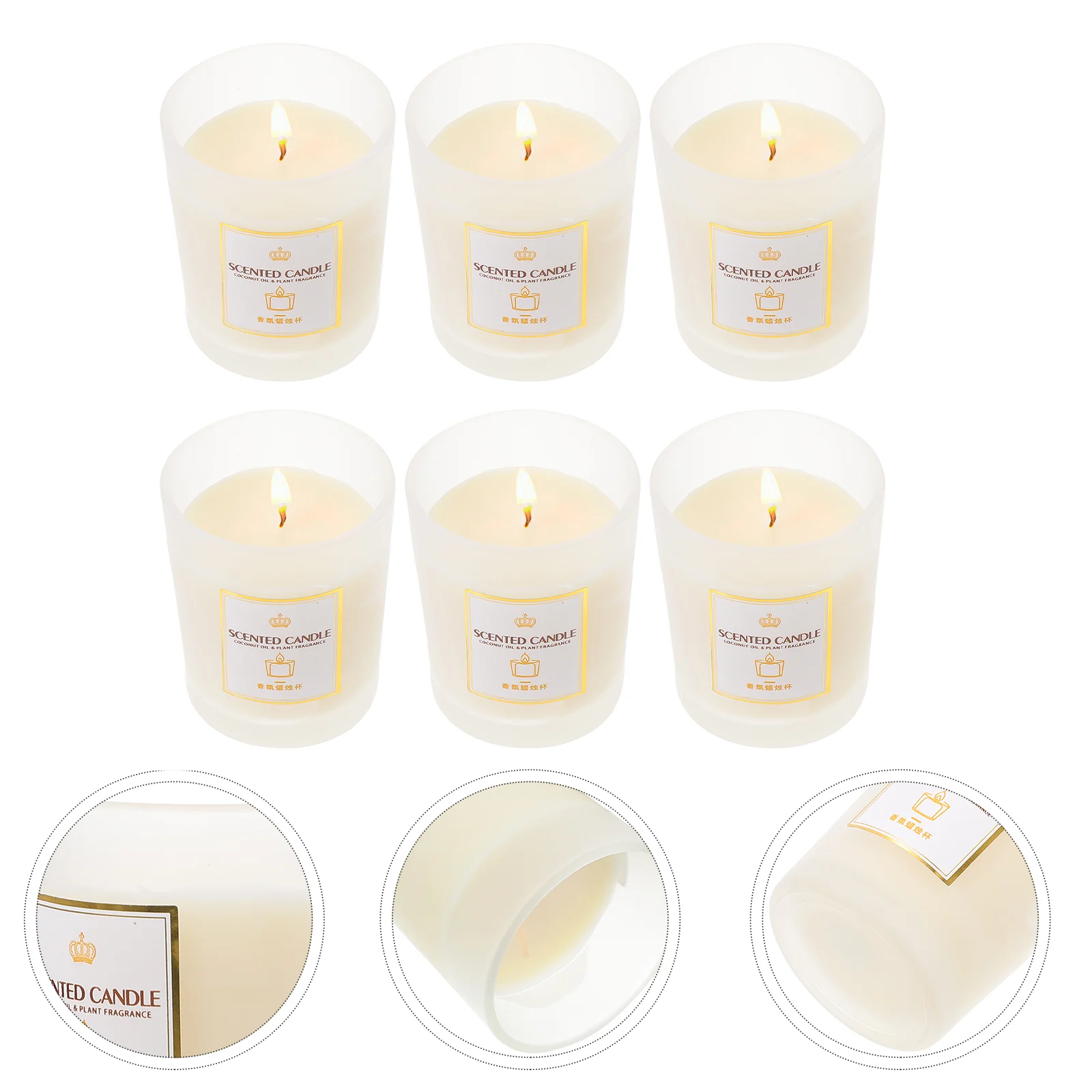 

6 Pcs Scented Candles Practical Aroma Props Soy Gifts Decor Decors Aromatherapy Decorate