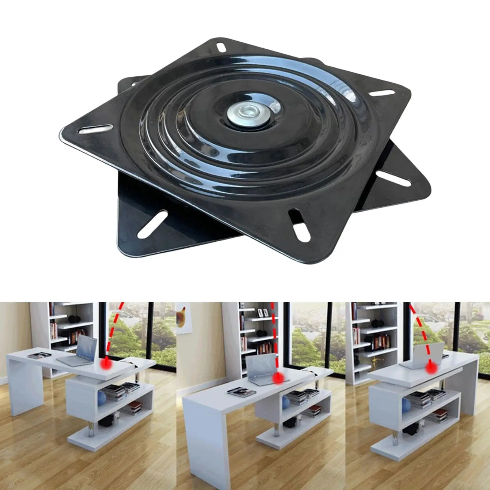 Iron Seat Swivel Bases 360 Rotating Turntable 154mm Lazy Susan Hardware Mount