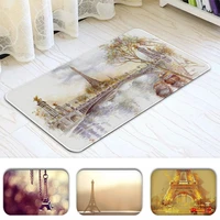 eiffel tower room mats retro multiple choice living room kitchen rug non slip welcome doormat
