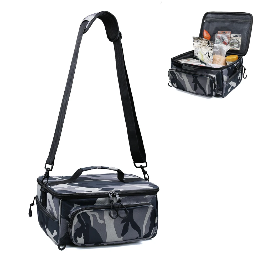 

Outdoor Sea Fishing Tackle Bag Single Shoulder Multi-pocket Storage Bag Fish Baits Lure Reel Pesca Tools Bags Fishing Accessorie