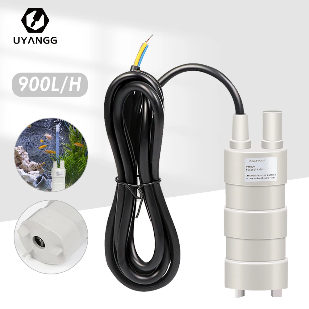 Погружной водяной насос с низким уровнем шума постоянный ток 12 В 900 л/ч 5 м
