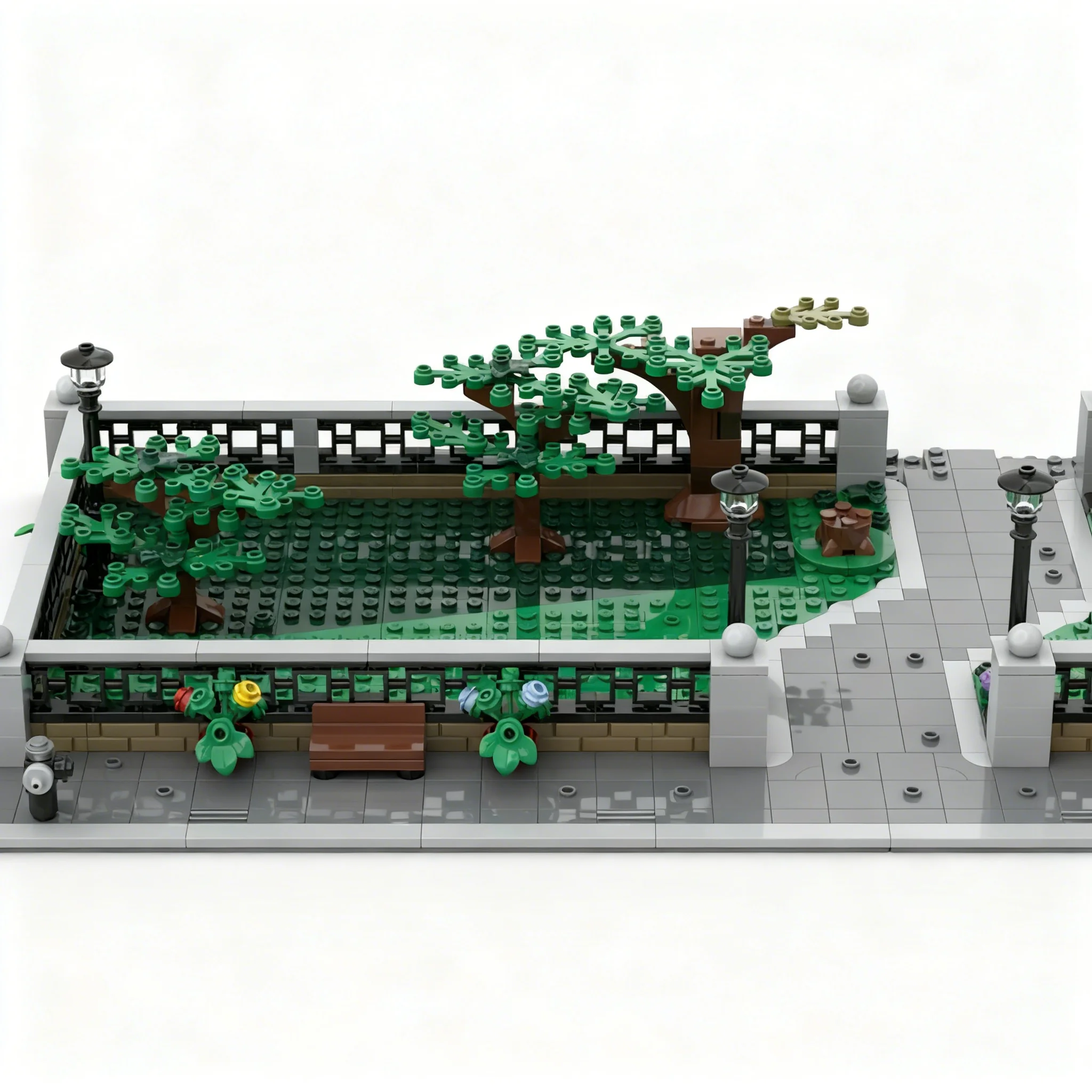 704 детали MOC, модель Нью-Йоркского Центрального парка, супергерои Марвел, строительные блоки, игрушка для сборки, рождественские подарки, конструктор для самостоятельной сборки. (art.: 3920dd0f932cb) - 3920dd0f932cb