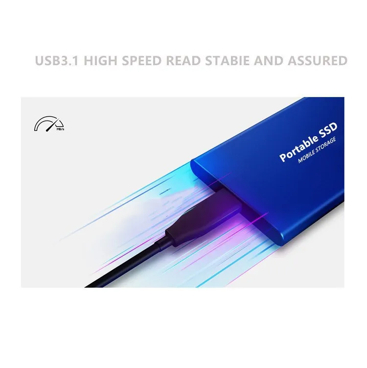 High-speed 500GB 1TB M.2 SSD 2TB 4TB Portable SSD 8TB External Storage Decives Type-C USB 3.1 Interface for Laptop/PC/ Mac/PS4 enlarge