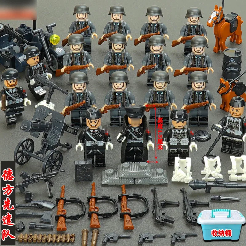 

WW2 Military US Germany China Building Blocks Figures Children Toy War Toys Christmas Birthday Gift