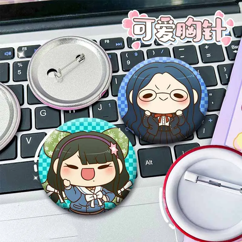 Фото Kawaii Danganronpa Chibi значки мультфильм Ibuki Mioda Shuichi Saihara броши для детей и взрослых одежда сумка рубашка украшения булавки №2
