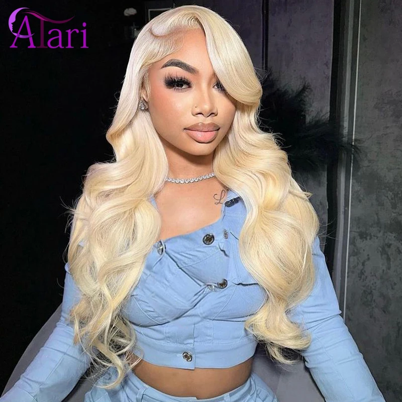 613 цветные синие Омбре 13x 6 кружевные передние волнистые человеческие волосы