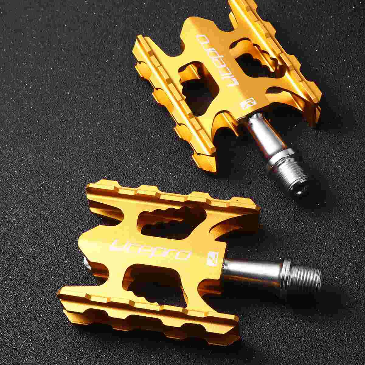 Ультралегкая педаль из алюминиевого сплава складная аксессуар (черный)