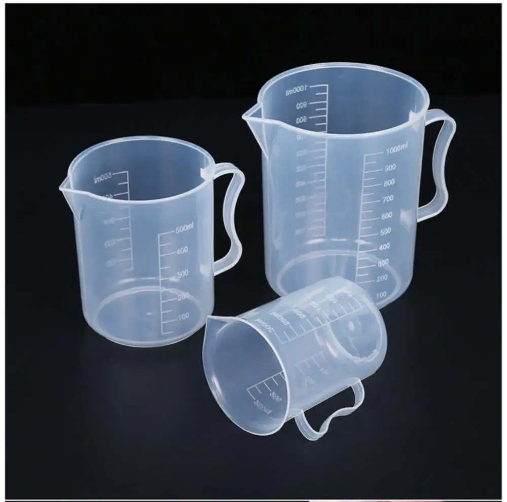 

20ml/ 30ml/50ml /250ml /500ml/1000ml Clear Plastic Graduated Measuring Cup for Baking Beaker Liquid Measure JugCup Container