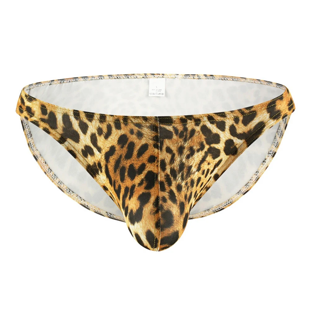 

Low Rise Briefs Underwear Sexy Animal print Lingerie Pouch Swim Thong Triangle Trunks Underpants Bikini G-string