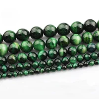 1 strands 153738cm round natural green tigers eye stone rock 4mm 6mm 8mm 1012mm beads lot for jewelry making diy bracelet