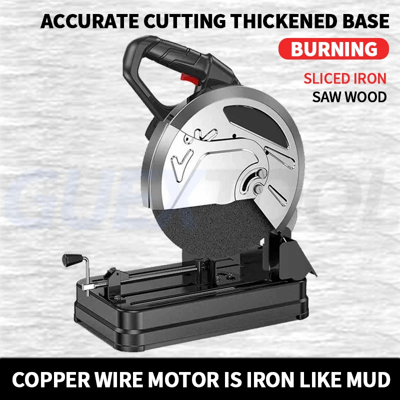 GUEXTOOL 3600W Абразивная пила 0-120 мм глубина резки отрезать стали машина 0-45 °