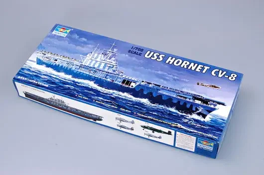 TRUMPETER 05727 1/700 НАБОР МОДЕЛИ ПЛАСТИКОВОГО ВОЗДУШНОГО ВОЗДУХА USS HORNET CV-8 времен Второй