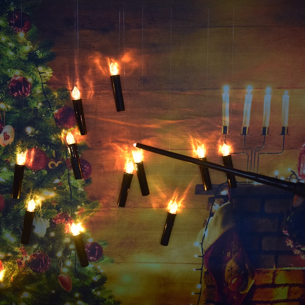 Светодиодная плавающая свеча для украшения дома мерцающее пламя пульт