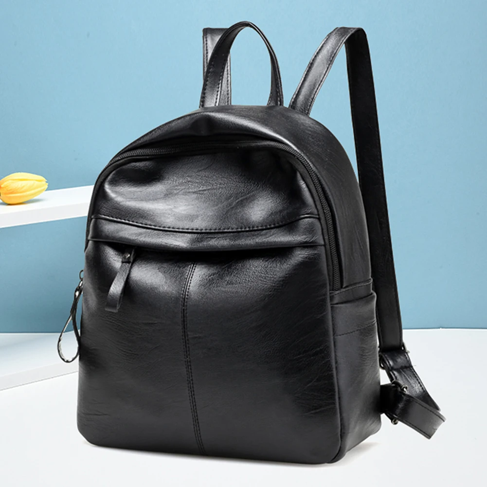 

Fashion Leather Women 's Backpack Vintage Shoulder School Book Bag for Teenager Girls Student Female Travel Casual Rucksack