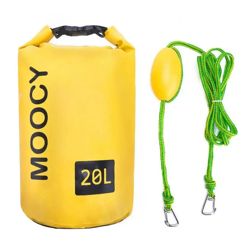 

10L 20L Tow Rope Sand Sack 2-in-1 Sand Anchor & Waterproof Dry Bag Storage Bags Dock Line For Kayak Jet Ski Rowing Small Boats