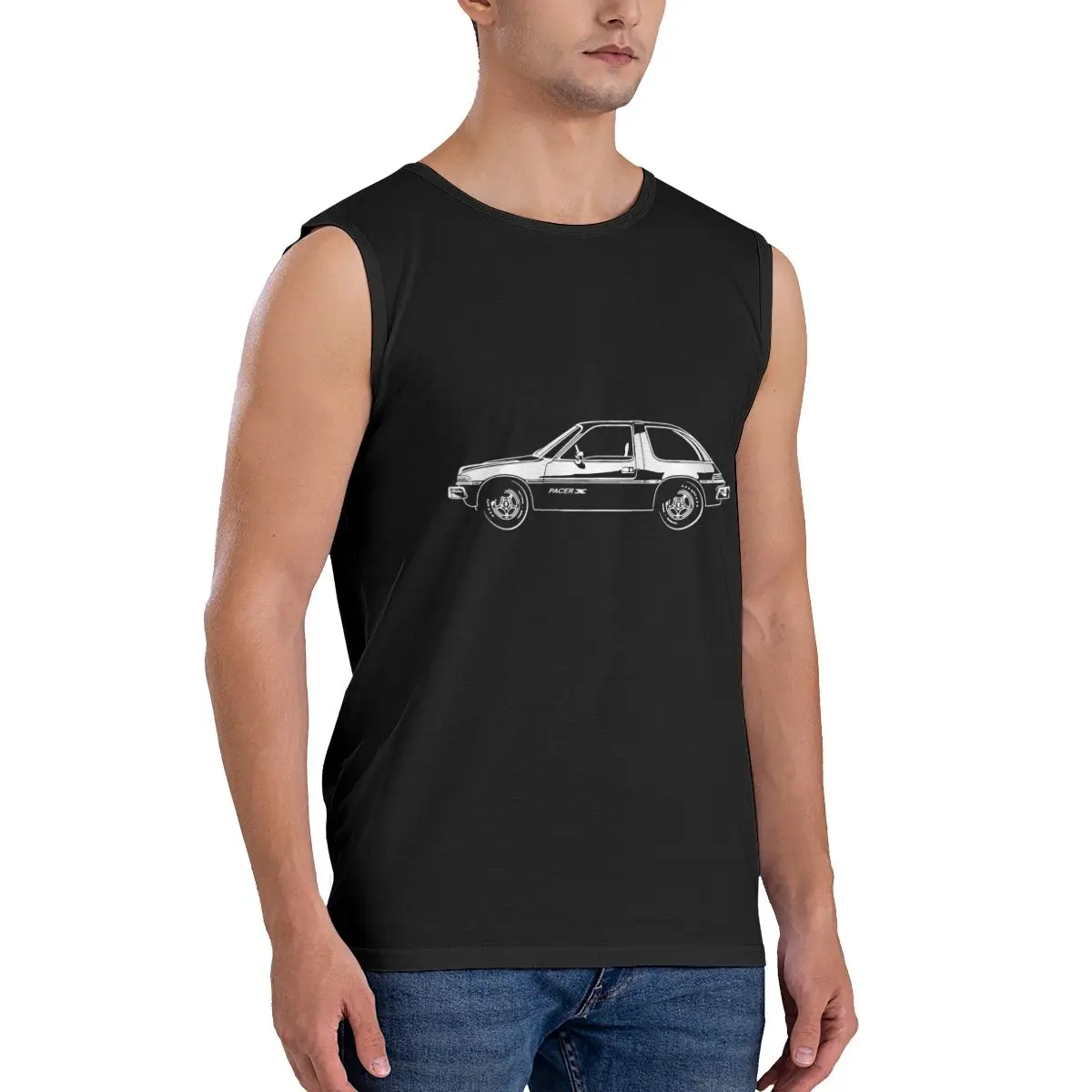Майка Amc Pacer X 1975-1976 жилет рубашка без рукавов топ в стиле ретро комбинированная